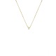 Collier Véritable Diamant Solitaire 0,05 Carats Serti 4 Griffe