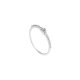 Bague Solitaire Véritables Diamants 0,014 Carats Corps Serti