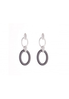 Boucles d'Oreilles Pendantes Céramique