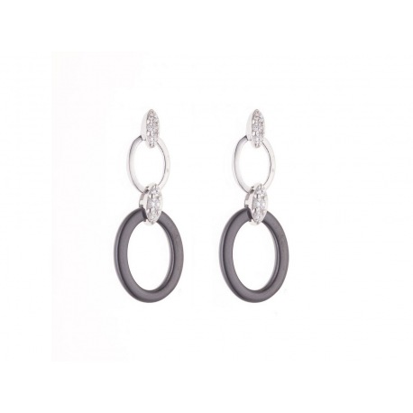 Boucles d'Oreilles Pendantes Céramique