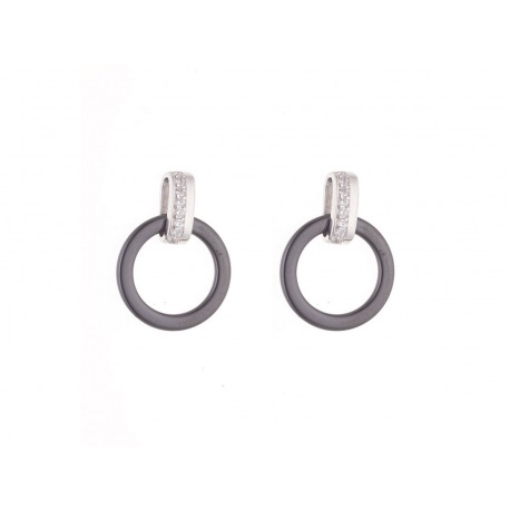 Boucles d'Oreilles Pendantes Céramique