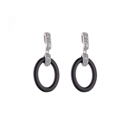 Boucles d'Oreilles Pendantes Céramique