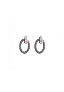 Boucles d'Oreilles Pendantes Céramique