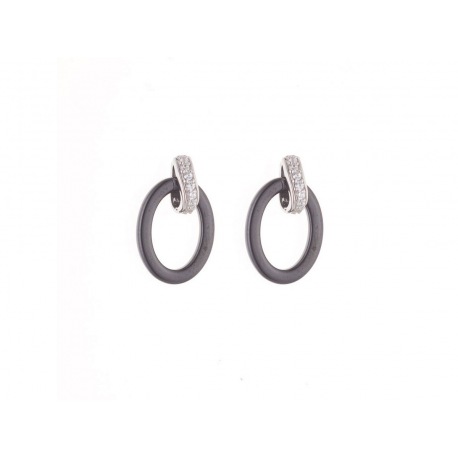 Boucles d'Oreilles Pendantes Céramique