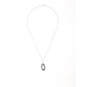 Collier Pendentif Céramique Motif Ovale