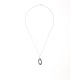 Collier Pendentif Céramique Motif Ovale