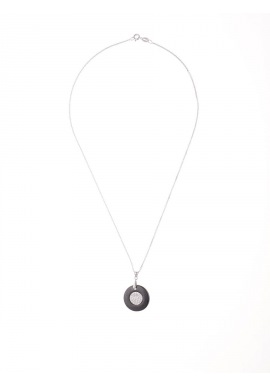 Collier Pendentif Céramique Motif Cercle