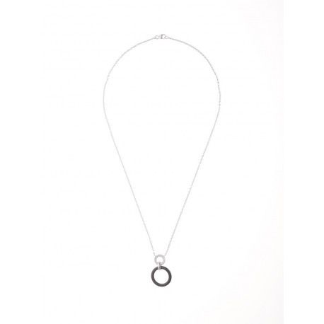 Collier Pendentif Céramique Motif Cercle