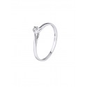 Bague Solitaire Véritable Diamant 0,03 Carats