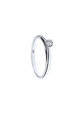 Bague Solitaire Véritables Diamants 0,10 Carats