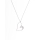 Collier Cœur Véritables Diamants 0,16 Carats