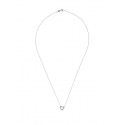 Collier Coeur Véritables Diamants 0,07 Carats