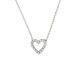 Collier Coeur Véritables Diamants 0,07 Carats