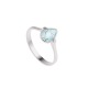 Bague en Argent motif Goutte en Topaze