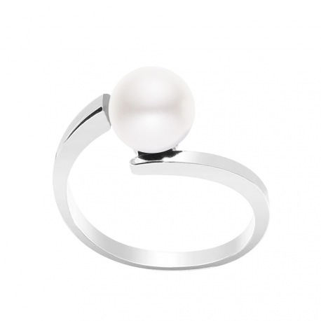 Bague Jonc Croisé en Argent Massif
