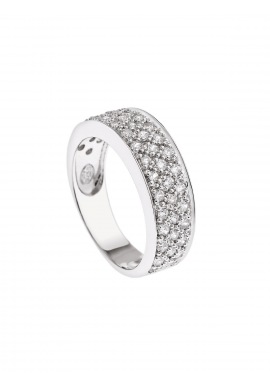 Bague Argent avec Pavage