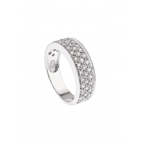 Bague Argent avec Pavage