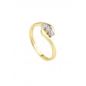 Bague Trilogie Véritable Diamant 0,21 Carats