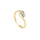 Bague Trilogie Véritable Diamant 0,21 Carats