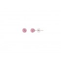 Boucles d'Oreilles Véritable Crystal Rose