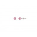 Boucles d'Oreilles Véritable Crystal Rose