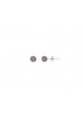 Boucles d'Oreilles Véritable Crystal Violet
