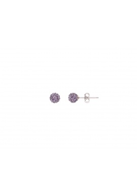 Boucles d'Oreilles Véritable Crystal Violet