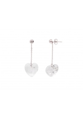 Boucles d'Oreilles Cœur Véritable Crystal SWAROVSKI