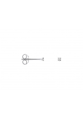 Boucles d'Oreilles Solitaires Véritables Diamants 0,04 Carats Serti 4 Griffe