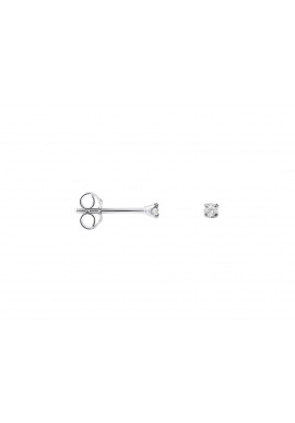 Boucles d'Oreilles Solitaires Véritables Diamants 0,06 Carats Serti 4 Griffe