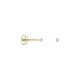 Boucles d'Oreilles Solitaires Véritables Diamants 0,04 Carats Serti 4 Griffe