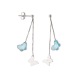 Boucles d'Oreilles pendantes & Papillon Topaze