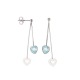 Boucles d'Oreilles pendantes & Topaze