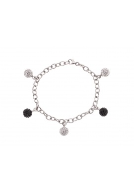 Bracelet CHARM'S Argent & Crystal