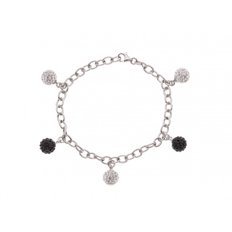 Bracelet CHARM'S Argent & Crystal