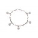 Bracelet CHARM'S Argent & Véritables Crystal