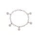 Bracelet CHARM'S Argent & Véritables Crystal