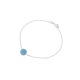 Bracelet Argent & Véritable Crystal Bleu
