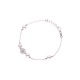 Bracelet Argent Véritable Crystal & Perles