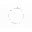 Bracelet Argent & Cœurs Argent