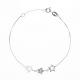 Bracelet Argent & Etoiles Argent