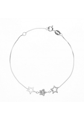 Bracelet Argent & Etoiles Argent