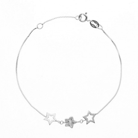 Bracelet Argent & Etoiles Argent