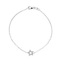 Bracelet Véritables Diamants Blancs 0,12 Carats Star
