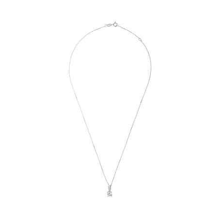 Collier Argent motif Solitaire