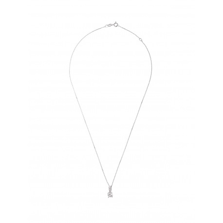 Collier Argent motif Solitaire