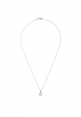 Collier Argent motif Cœur