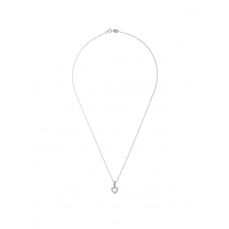 Collier Argent motif Cœur