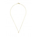 Collier Véritable Diamant Solitaire 0,10 Carats Serti 4 Griffe