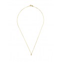 Collier Véritable Diamant Solitaire 0,15 Carats Serti 4 Griffe